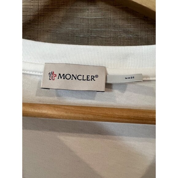 MONCLER white Cotton T-Shirt Dress size XXL - Picture 7 of 12